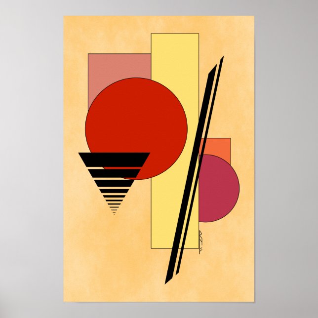 Abstrakta former poster (Framsidan)