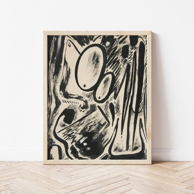 Abstrakta former | Rudolf Bauer Poster (Skapare uppladdad)