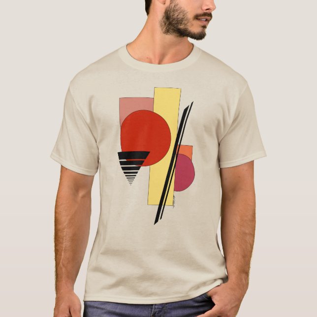 Abstrakta former t shirt (Framsida)