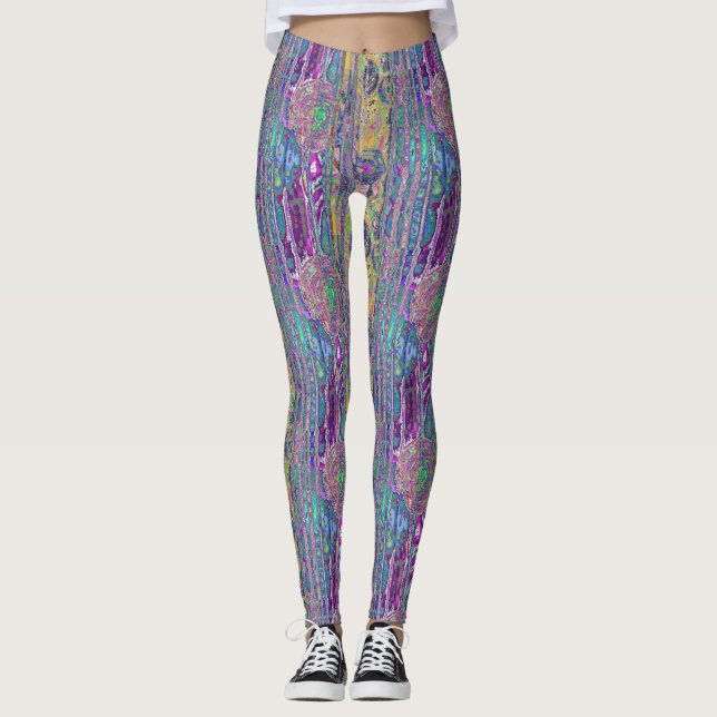 abstrakta fraktaler leggings (Framsida)