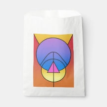 Abstrakta geometriska cirklar Linje Färgrik