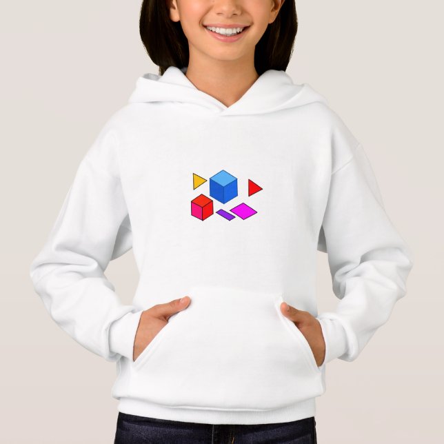 Abstrakta geometriska element Mönster för minimali T Shirt (Framsida)
