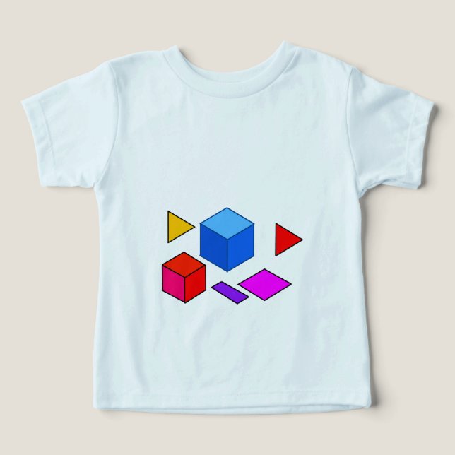 Abstrakta geometriska element Mönster för minimali T Shirt (Design Framsida)