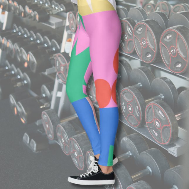 Abstrakta geometriska former leggings (Skapare uppladdad)