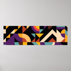 Abstrakta geometriska mönster design poster