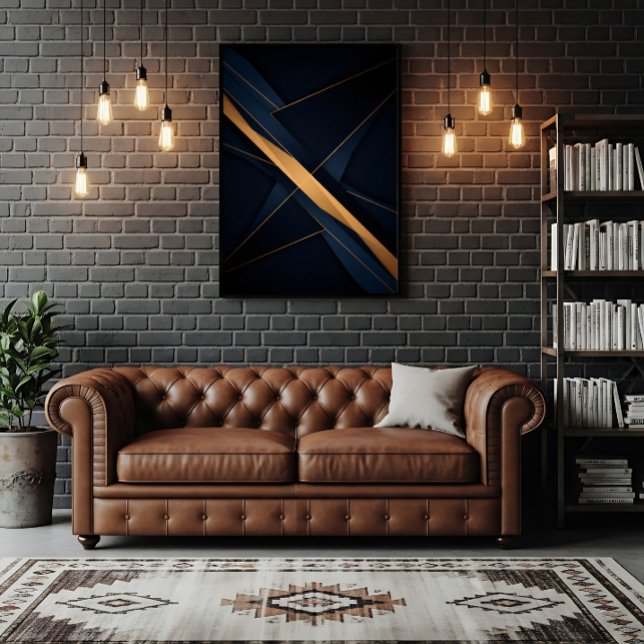 Abstrakta Gyllene Kopplingar Poster (Skapare uppladdad)