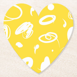 Abstrakta handritade illustrationer Pappersunderlä Underlägg Papper