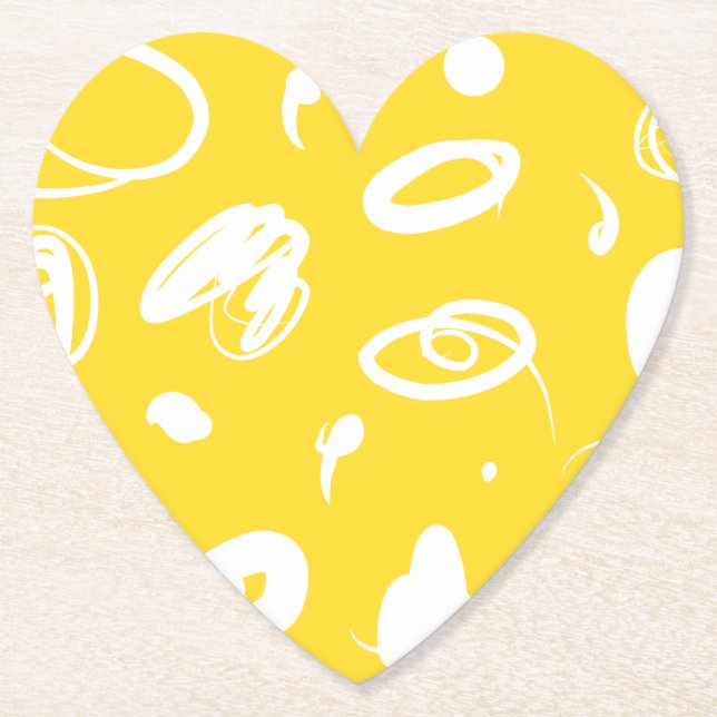 Abstrakta handritade illustrationer Pappersunderlä Underlägg Papper (Framsida)