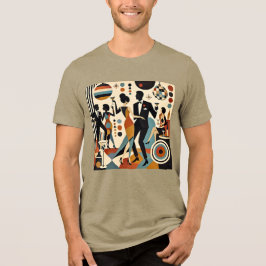 Abstrakta Jazzy Martinis och Dansande Cocktailpart T Shirt