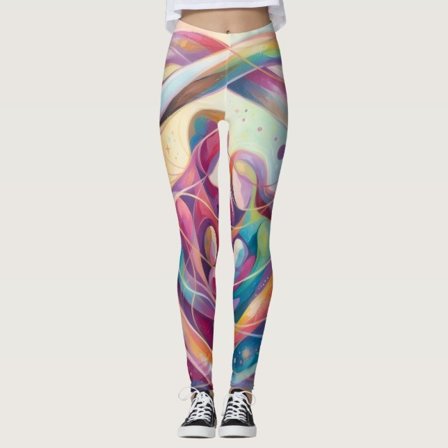 Abstrakta Leggings (Framsida)