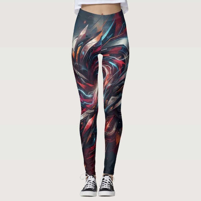 Abstrakta Leggings (Framsida)