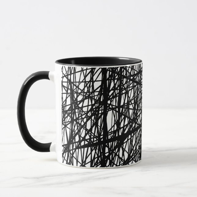 Abstrakta linjer mugg (Vänster)
