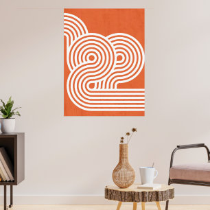 Abstrakta livfulla rytmer poster