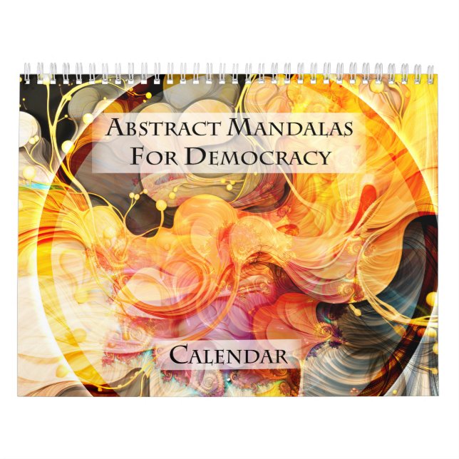 Abstrakta Mandalas för Demokrati Kalender (Omslag)