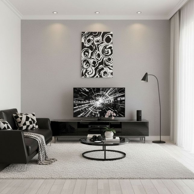 Abstrakta moderna samtida cirkelformer canvastryck (Skapare uppladdad)