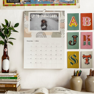 Abstrakta mönster & överlägg   Personligt foto Kalender