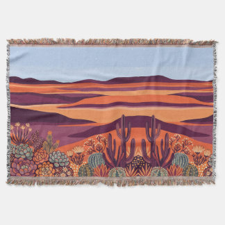 Abstrakta ökenfiltar - Tangerine & Plum Filt