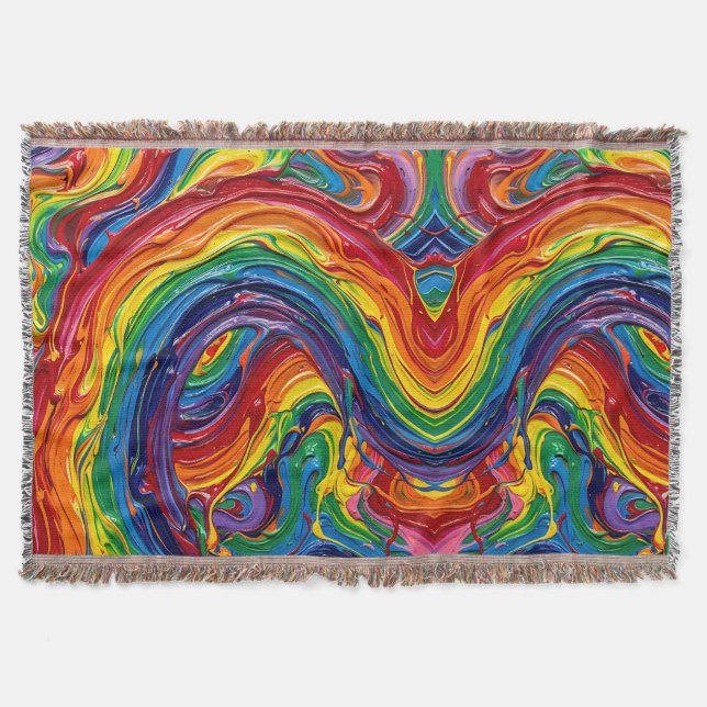 Abstrakta Rainbow Arc Bridge-filtar Filt (Framsidan)