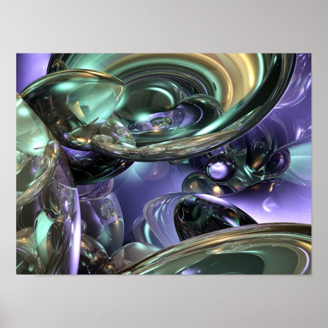 Abstrakta reflektioner poster (Framsidan)