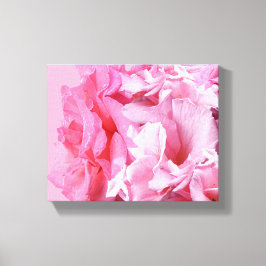 Abstrakta rosa rosor blommande boho digital konst canvastryck