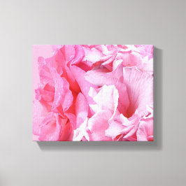 Abstrakta rosa rosor blommande boho digital konst canvastryck