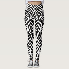 Abstrakta Safari Vilda Djur Tryck Leggings