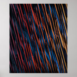Abstrakta silkeslena linjer poster
