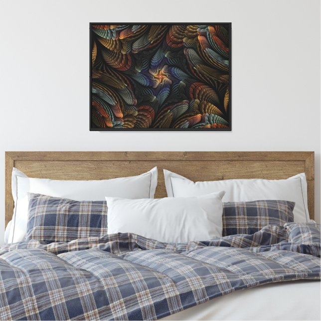 Abstrakta snigelskal canvastryck (Insitu (sovrum))