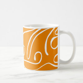 Abstrakta stämningsmönster kaffemugg