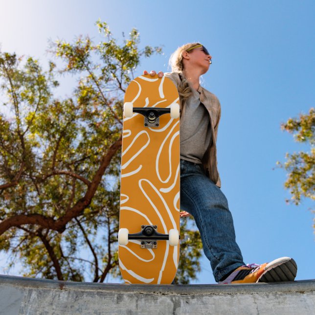 Abstrakta stämningsmönster mini skateboard bräda 18,5 cm (Utomhus 1)