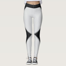 Abstrakta svarta och grå geometriska Leggings 