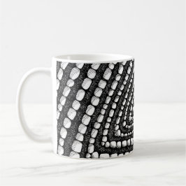 Abstrakta trekantiga detaljerade penna- och bläckf kaffemugg