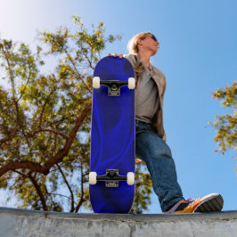 Abstrakta våglinjer mini skateboard bräda 18,5 cm
