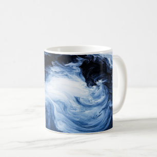 Abstrakta vågor kaffemugg