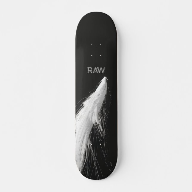 Abstrakta vätskelinjer mini skateboard bräda 18,5 cm (Framsida)