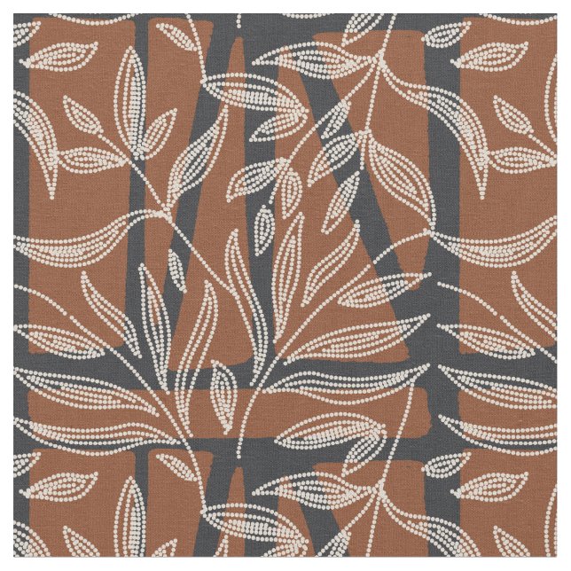 abstrakta växter - Prickig geometrisk textur  Tyg (Närbild)