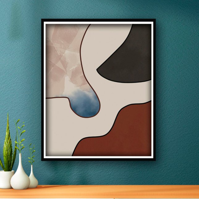 Abstrakten Aesthetic Modern Boho Poster (Skapare uppladdad)