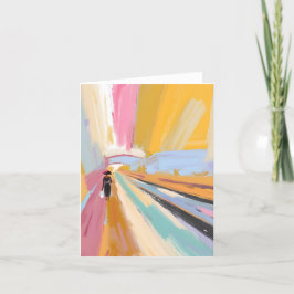 Abstrakten African American Woman Tack Kort