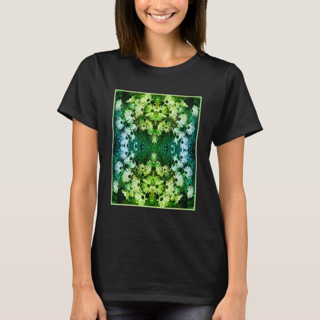 Abstrakten African Daisy Flowers T Shirt (Framsida)