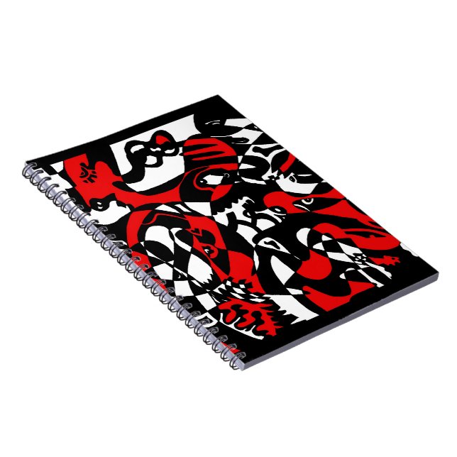 abstrakten "Ansikte" Anteckningsbok (Högra Sidan)