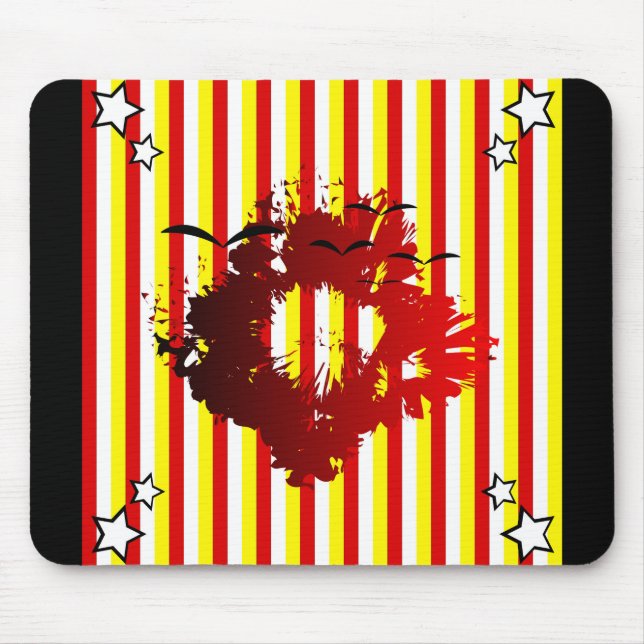 Abstrakten är uppdelad musmatta (Framsidan)