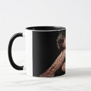 Abstrakten Art Sitta Girl Mugg