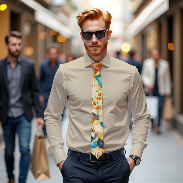 Abstrakten Art Tie för färgade ekosystem Slips (Skapare uppladdad)