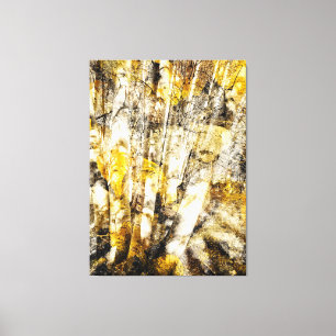 Abstrakten Aspen Forest Canvastryck