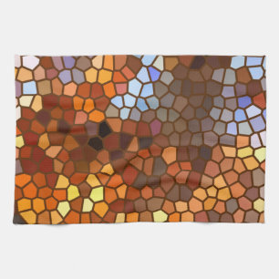 Abstrakten Autumn Mosaic Kökshandduk