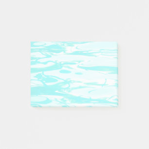 Abstrakten Bassäng i Aqua Grönt Vatten Post-it Block