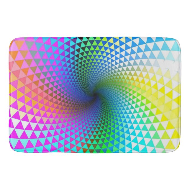 Abstrakten Bath Mat/Rainbow Badrumsmatta (Framsidan)