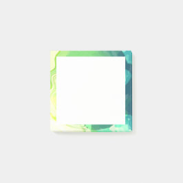 Abstrakten Blå Grönt Post-it Block