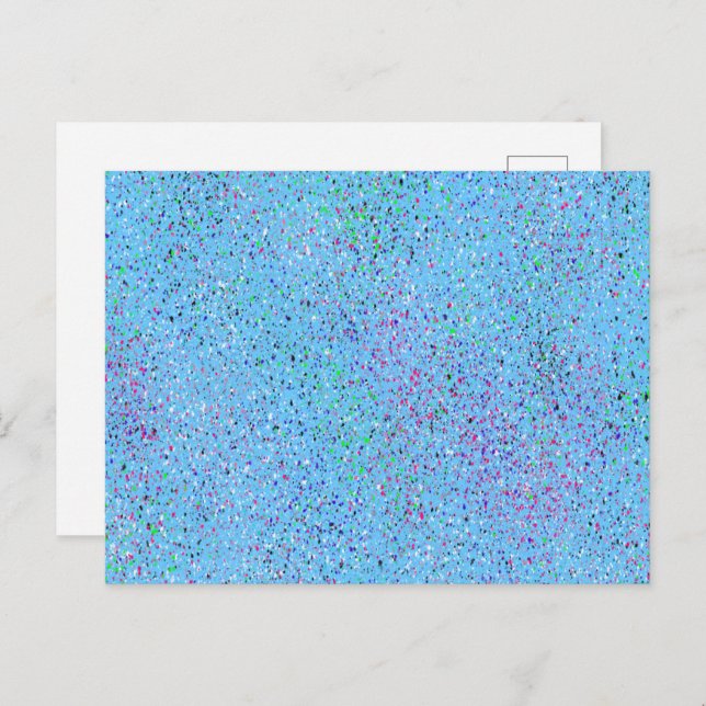 Abstrakten Blå platter Vykort (Fram/baksida)