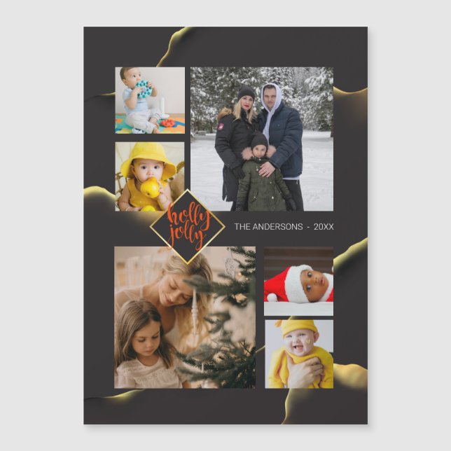 Abstrakten Black Holly Jolly Photo Jul Inky (Framsida)